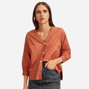 Everlane ‘Silky Cotton Lantern Top’